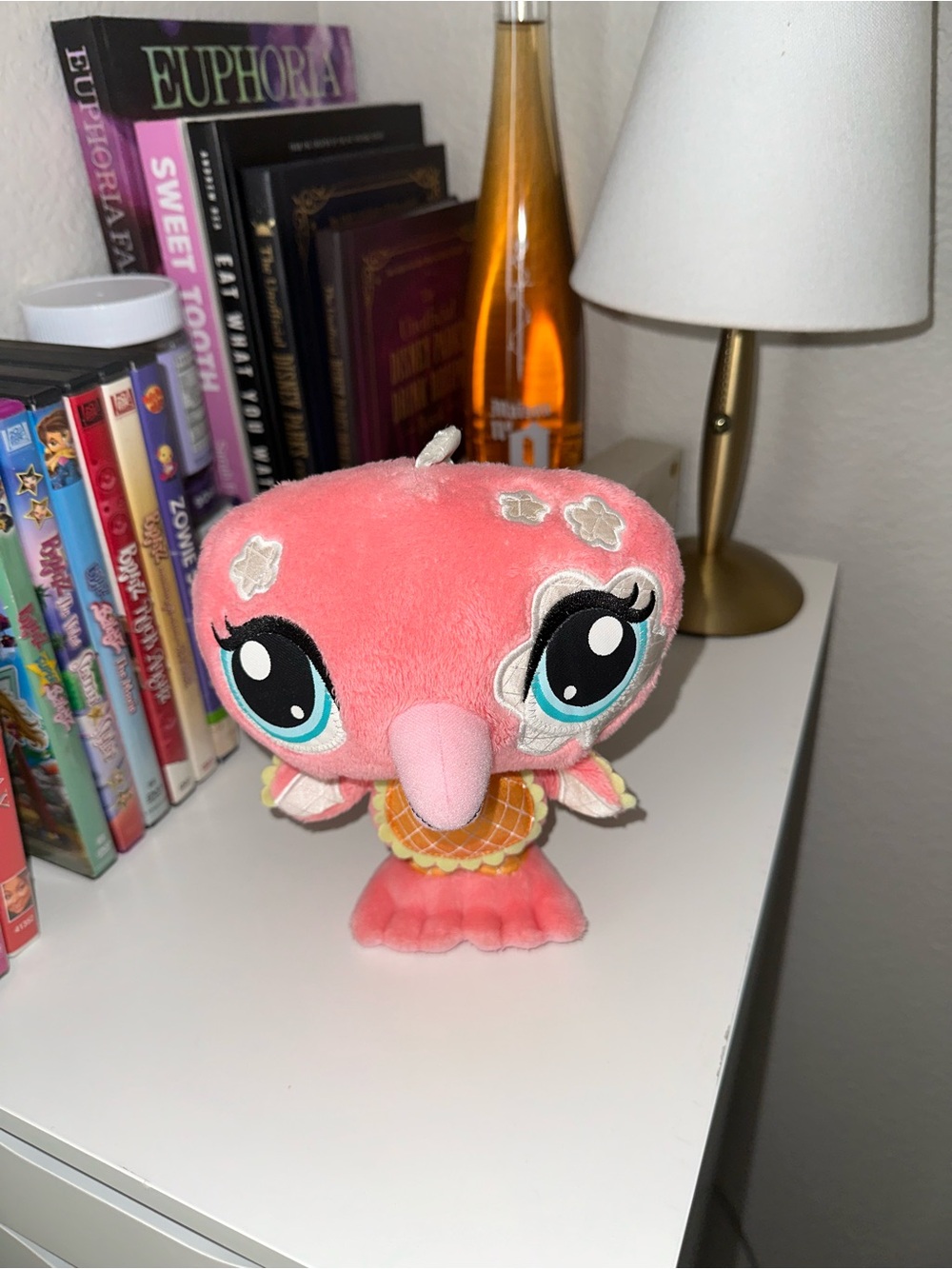 Littlest Pet Shop pink peacock plush